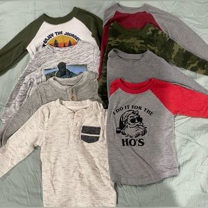 Bundle of Boys Long Sleeve Shirts